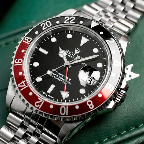 rolex watch red black older|rolex 16710 coke for sale.